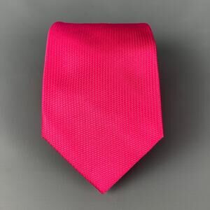HILDITCH & KEY Pink Woven Silk Tie